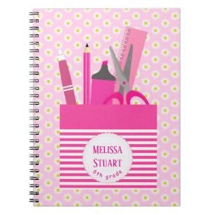 Pink Girly Stationeries Spiral Photo Notitieboek