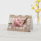 Pink Gladiola Obtenir la carte de bien (Fleur jaune)