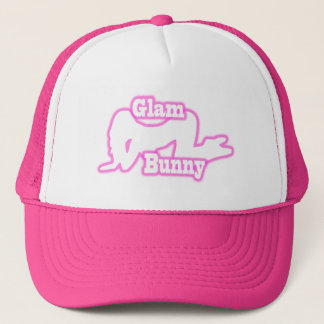 Pink Glam Bunny crawl Trucker Hat Pet