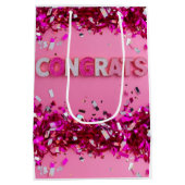 Pink Glam Félicitations Sac cadeau (Dos)