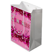 Pink Glam Félicitations Sac cadeau (Dos Angle)