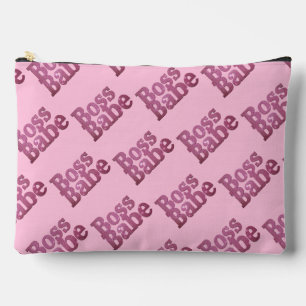Pink Glitter Boss Babe Etui