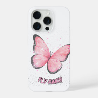 pink glitter butterfly