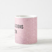 Pink Glitter Celebrations Champagne Cheers Koffiemok (Center)