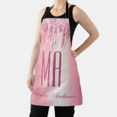 PINK GLITTER DRIP CUSTOM-NAAM MONOGRAM SCHORT (Insitu)