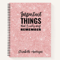 Pink Glitter Grappige Quote om te doen lijst