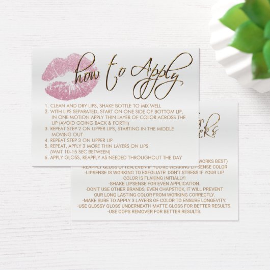 Pink Glitter Lips 2 - How to Apply (Bureau)