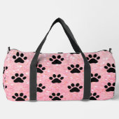 Pink Glitter Paw Print Pet Bag Plunjezak (Voorkant)