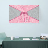 Pink Glitter, Sweet 16 Spandoek (Beurs)