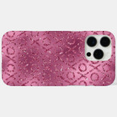 Pink Glitter XOXO Case-Mate iPhone Case (Achterkant (horizontaal))