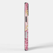 Pink Gold Agaat Marble Name Script Case-Mate iPhone Case (Achterkant / Rechts)