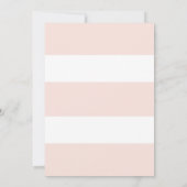Pink & Gold Bold Stripes Oh Baby shower Invitation (Dos)