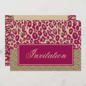 Pink Gold Chic Corporate Party Invitation (Devant / Derrière)