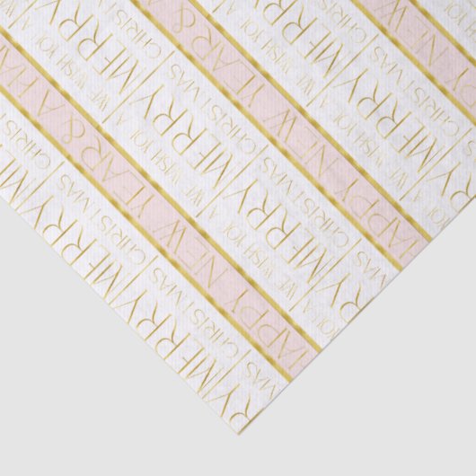 Pink Gold Christmas Pattern#35 ID1009 Tissuepapier (Detail)