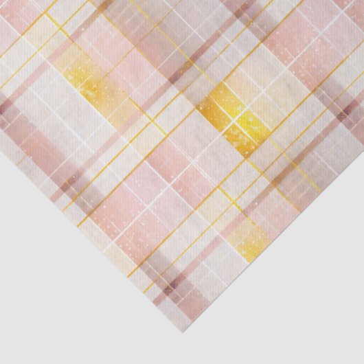 Pink Gold Christmas Pattern#7 ID1009 Tissuepapier (Detail)