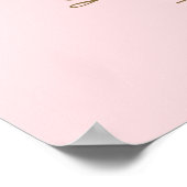 Pink Gold Disco Ball Affiche de bienvenue Bachelor (Coin)