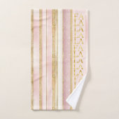 Pink Gold Fa Noël La La Motif#27 ID1009 (Serviette à main)