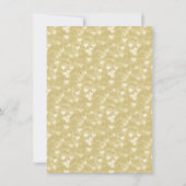 Pink Gold Floral Brunch Invitation de douche nupti (Dos)