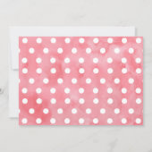 Pink Gold Floral Christening uitnodiging (Achterkant)