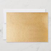 Pink Gold floral fille photo Baptême invitation (Dos)