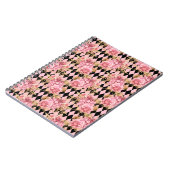 Pink Gold Floral Notebook Notitieboek (Linkerzijde)