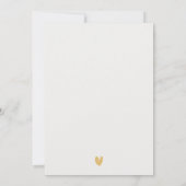 Pink Gold Floral Teacup Verloving Tea Party Kaart (Achterkant)