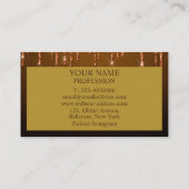 Pink Gold Glitter Sparkle Visitekaartje (Achterkant)