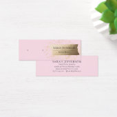 Pink Gold Horizontal Stud Earring Jewelry Card (Bureau)