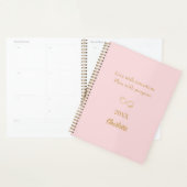 Pink gold inspirational quote 2026 (Devant avec enveloppe)