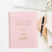 Pink gold inspirational quote 2026