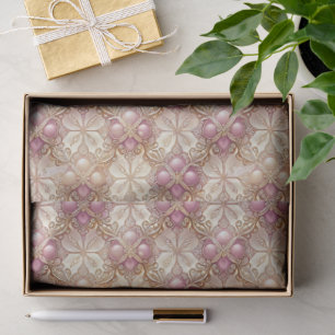 Pink Gold Kerstpatroon#4 ID1009 Tissuepapier