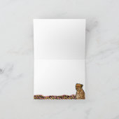 Pink Gold Leopard Cheetah monogramme personnalisé (Intérieur)