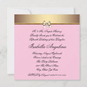Pink Gold Photo Quinceanera Invitations (Dos)