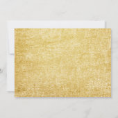 Pink Gold Princess Crown Invitation d'anniversaire (Dos)