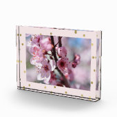 Pink Gold Sparkle Confetti Persoonlijke foto (Rechts)