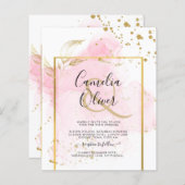 PINK GOLD WEDDING Alcohol Inkt Abstract (Voorkant / Achterkant)