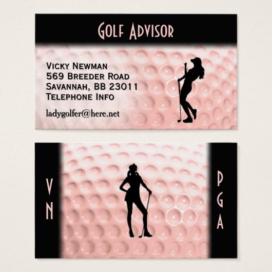Pink Golf Ball Sports Double Side (Devant & derrière)