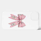 Pink Gothic skull bow case cute kawaii pastel Gru  (Achterkant (horizontaal))