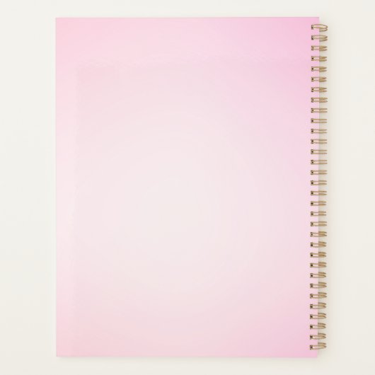 Pink Gradient Ajouter un nom Année Carré personnal (Dos)