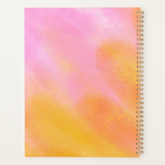 Pink Gradient Moderne Design élégant Non daté (Dos)