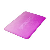 Pink Gradient tapis de bain de texte personnalisé (Angle)