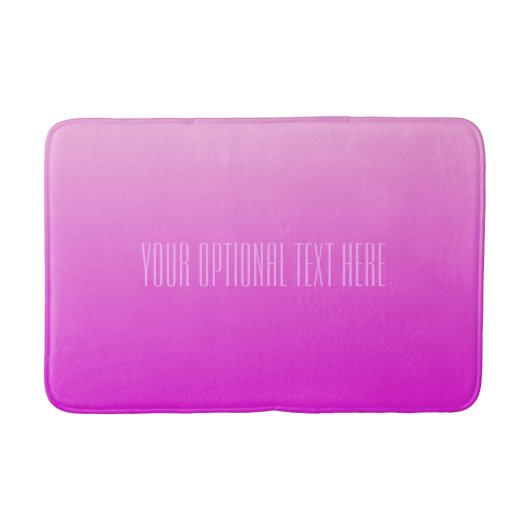Pink Gradient tapis de bain de texte personnalisé (Devant)