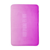 Pink Gradient tapis de bain de texte personnalisé (Devant (Vertical))