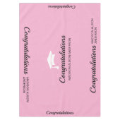 Pink Graduation Cap Nappe (Devant)