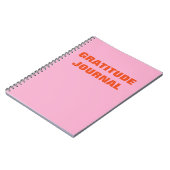 Pink Gratitude journal Motivational Quote Carnet (Côté gauche)