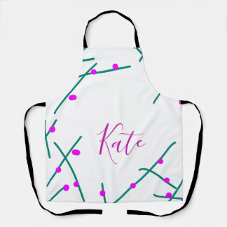 Pink green cherry tree name boho retro rustic bold schort