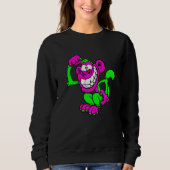 Pink Green Crazy Monkey Trui (Voorkant)