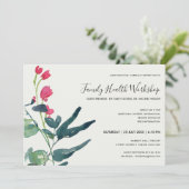 PINK GREEN FAUNA EUCALYPTUS WREATH WORKSHOP EVAL KAART (Staand voorkant)