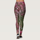 Pink Green Fractal Art Leggings (Achterkant)