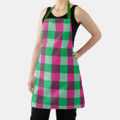 Pink Green Gingham Check Design Schort (Insitu)